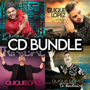 Colección Más Reciente CD's Físicos - QUIQUE LÓPEZ (Paquete de 4 Discos Recientes)